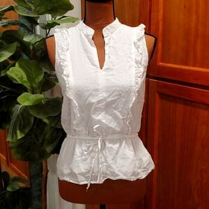 White Ann Taylor sleeveless top